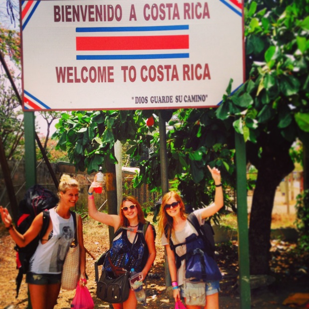 Arriving in Costa Rica with Lauren and Marjan
